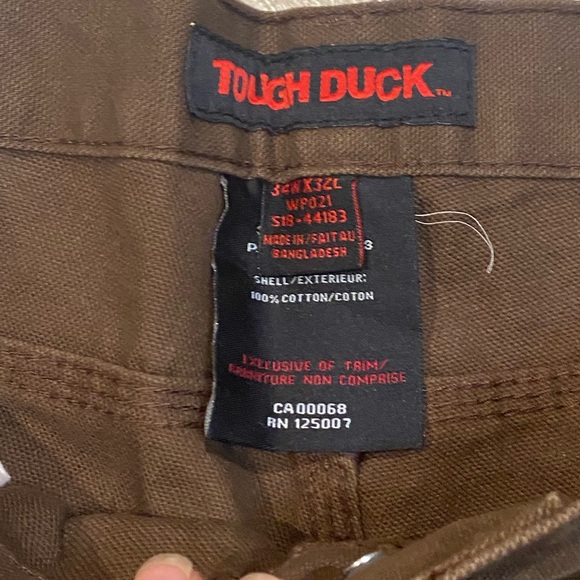 Tough Duck Work Pants WP021 Chestnut Colour 12Ib Sz 34W x 32L. NWT. - Picture 6 of 11